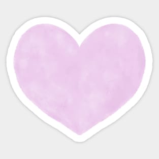 Watercolor Hearts - Lilac Purple Palette Sticker